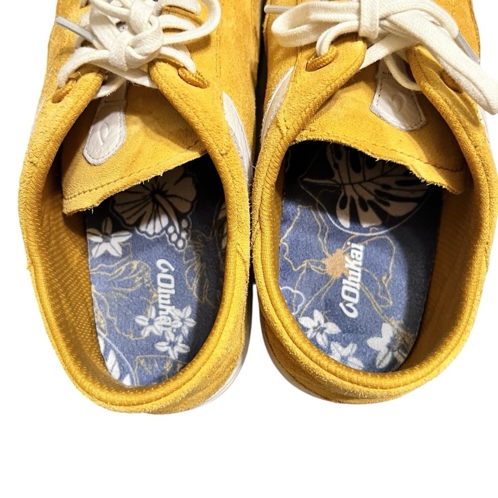 OLUKAI Ha‘upu Sneakers in Mustard/off white - Picture 8 of 10
